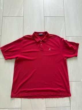 Vineyard Vines Alabama Crimson Tide Polo Shirt Red XXL Embroidered Logo